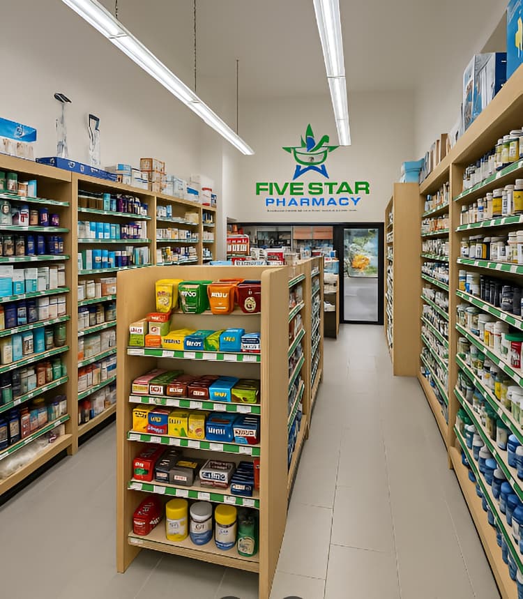 Pharmacist helping a Brooklyn patient.